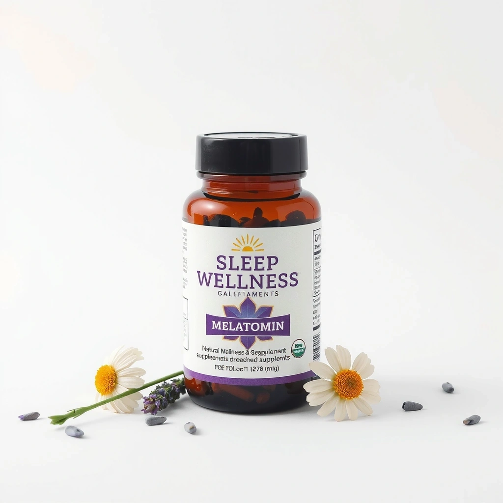 Natural melatonin sleep support with valerian and chamomile