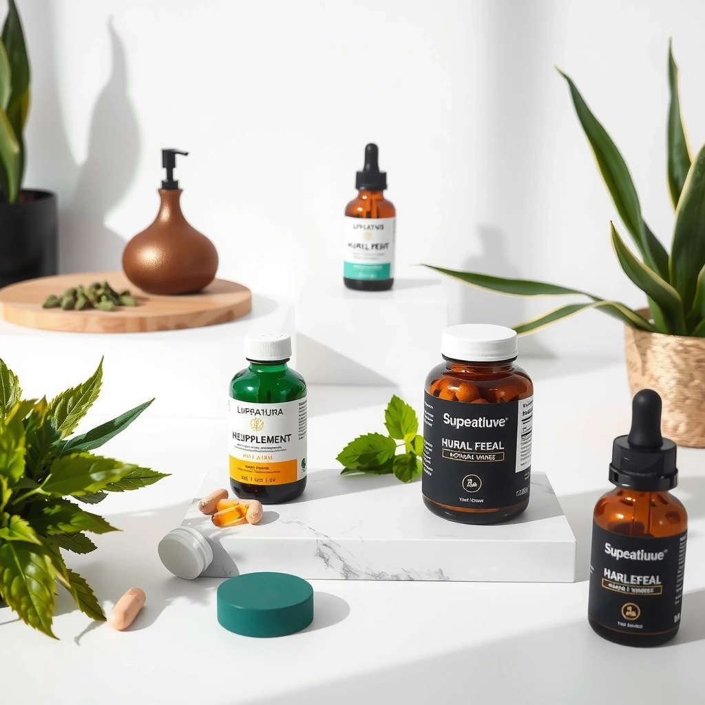 Premium wellness lifestyle with natural products